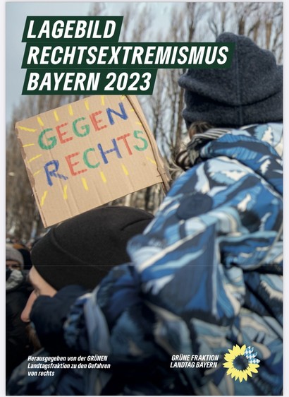 Coverbild des „Lagebild Rechtsextremismus in Bayern 2023“ 