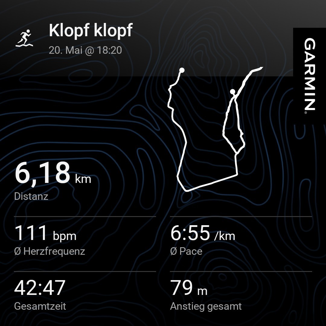 6 km Laufrunde.