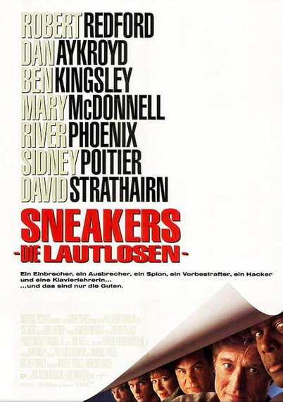 Bild des deutschen Filmplakats für den Film "Sneakers - Die Lautlosen".