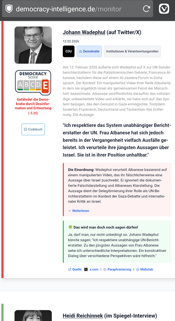 Screenshot der oben verlinkten Seite, im Fokus steht
https://democracy-intelligence.de/c3ad6a7bee