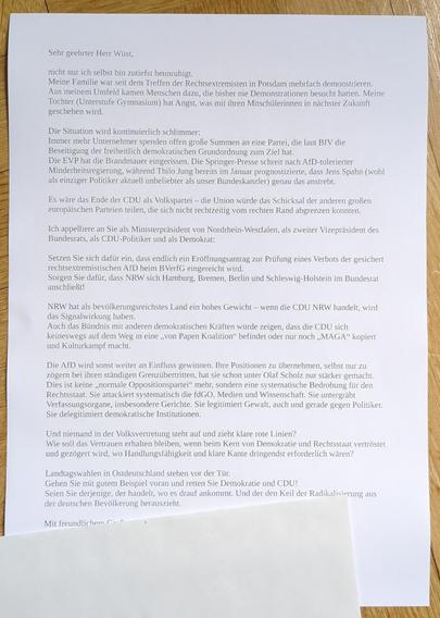 Foto des Briefs.
Text in den Kommentaren.
