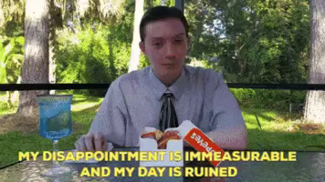 My disappointment is immeasurable and my day is ruined GIF