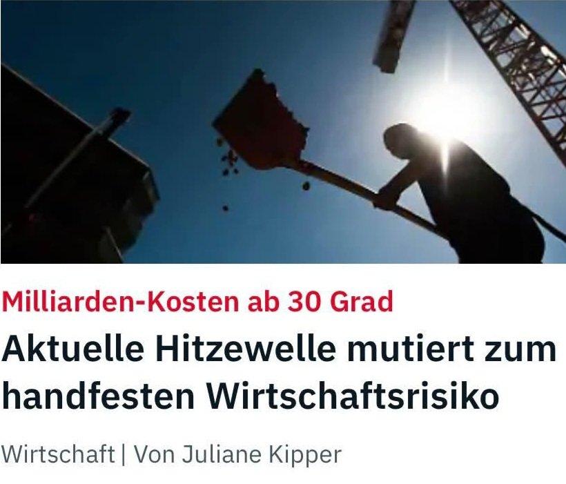 Milliarden-Kosten ab 30 Grad
Aktuelle Hitzewelle mutiert zum handfesten Wirtschaftsrisiko
Wirtschaft | Von Juliane Kipper