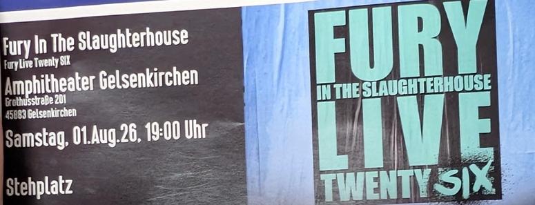 Ticket für ein Konzert heute Abend.