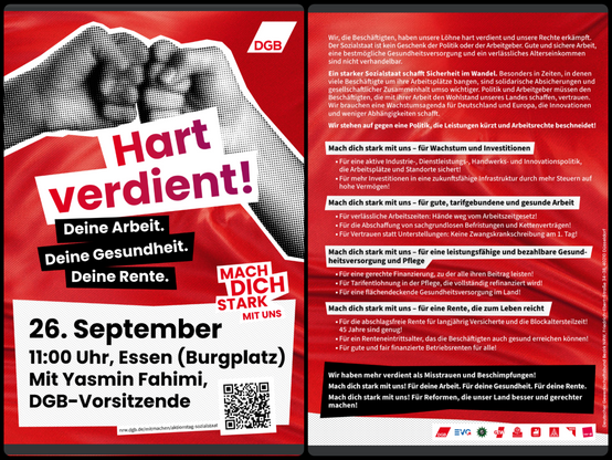 Flyer des DGB, siehe auch https://download.igmetall.de/ADITO_in/attachments/495f44b8-8461-465a-add1-2305146af65b_20260926_Demoaufruf_Essen.pdf