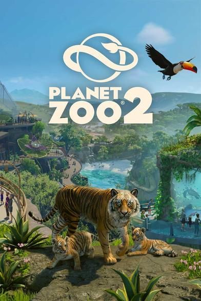 Front cover for the game 'Planet Zoo 2'.